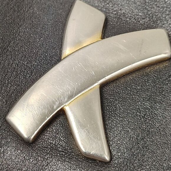 Paloma Picasso Black Leather Handbag Purse Bag Crossbody Vintage - Picture 8 of 16